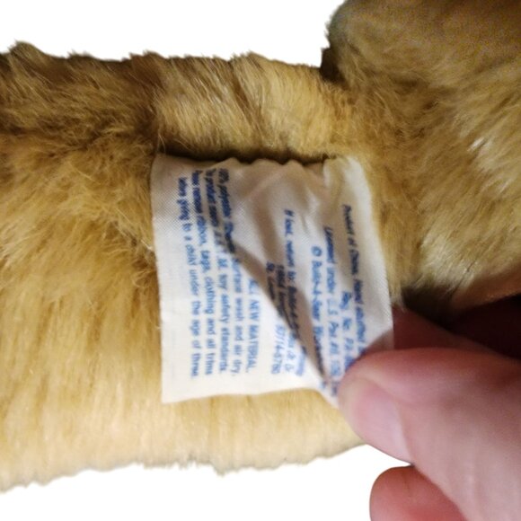 Build a Bear Plush Tan Bunny Stuffed Animal With White Tail & Floppy Ears 16" Lo - Picture 4 of 4